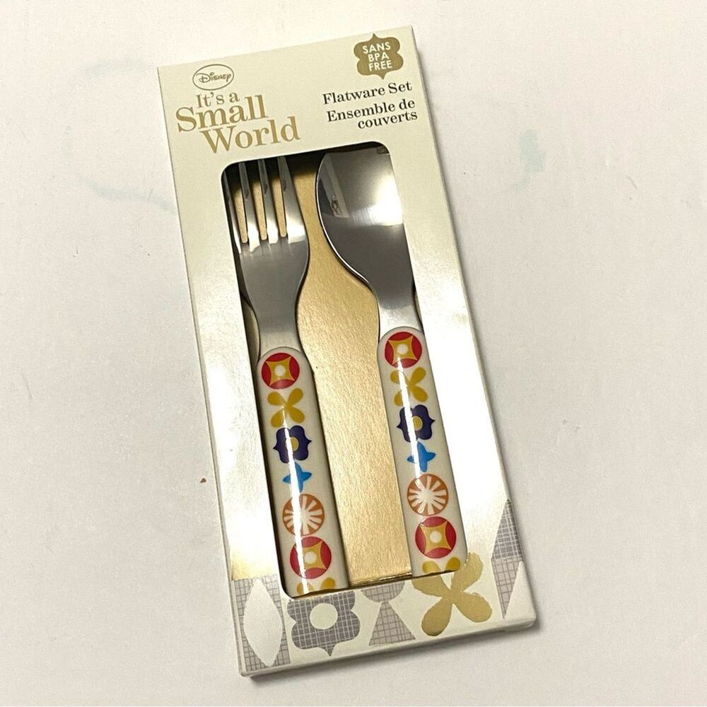 Disney “It’s a Small World” Children’s Flatware Set | Kids Dining Utensils